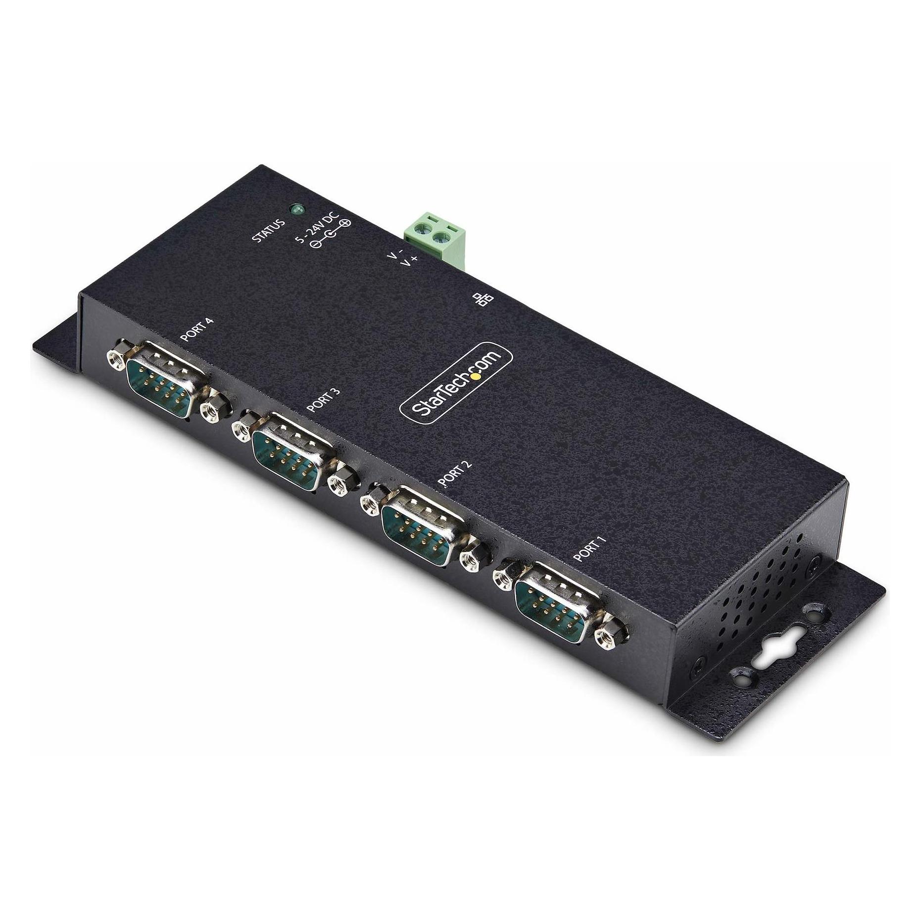 StarTech com I43-SERIAL-ETHERNET, IEEE 802.3i, IEEE 802.3u, 0 - 60 °C, -20 - 75 °C, 5 - 95%, 179 mm (I43-SERIAL-ETHERNET)