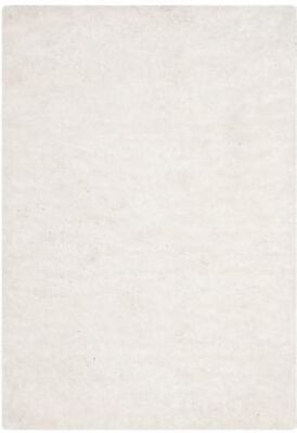 SAFAVIEH Handmade Sheep Shag Emmeline Solid Polyester Rug