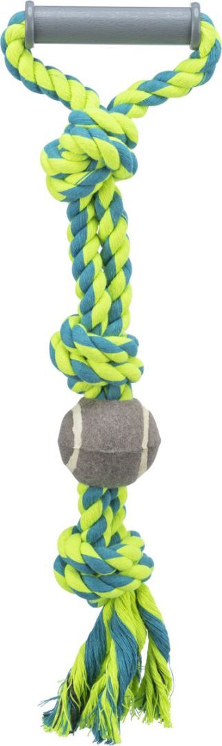 TRIXIE Doppel-Ring, Tau, mit Tennisball, Ø 6 / 50 cm
