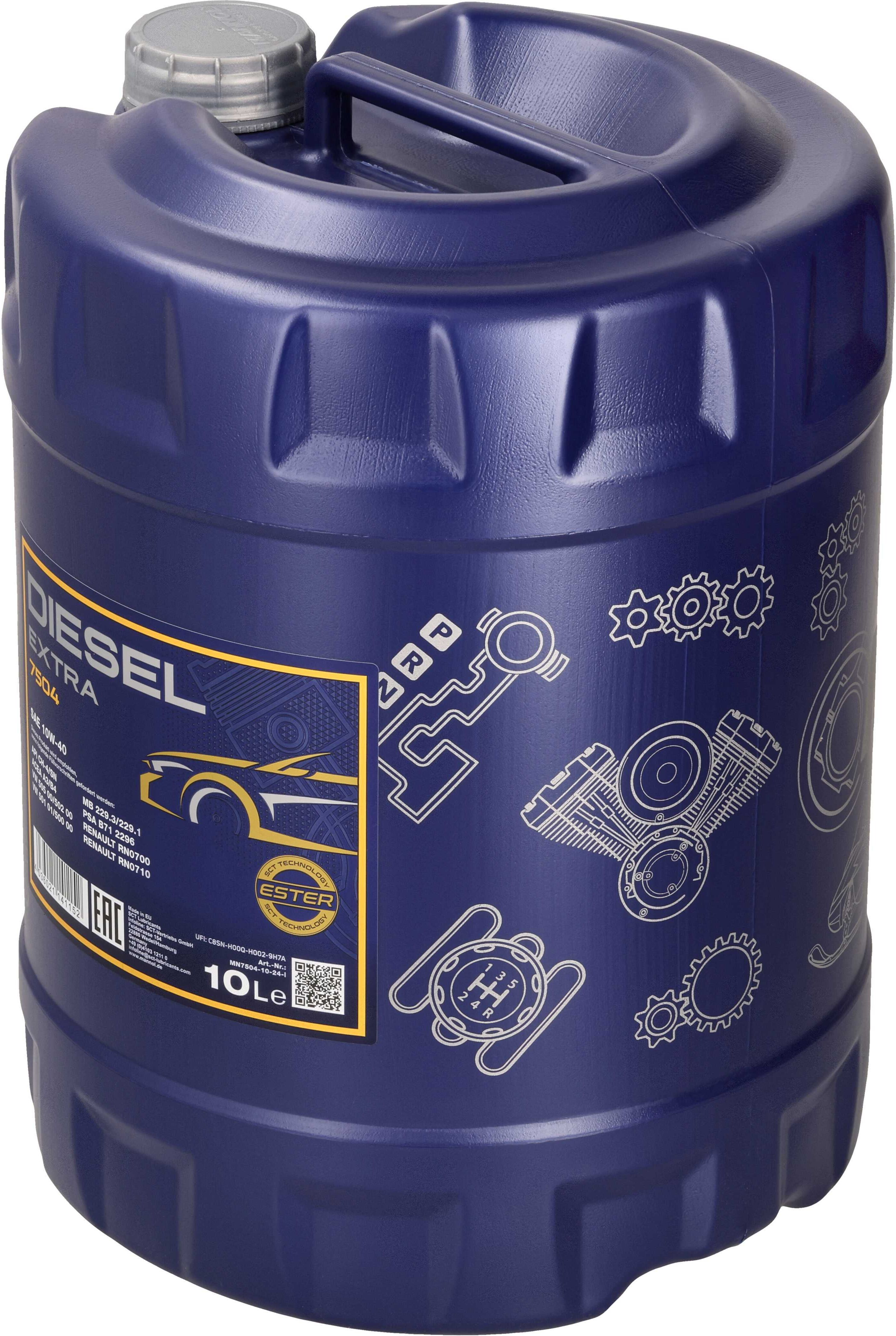 Sct - Mannol Motoröl Mannol Diesel Extra 10w-40 [10l] Mn750410 10l