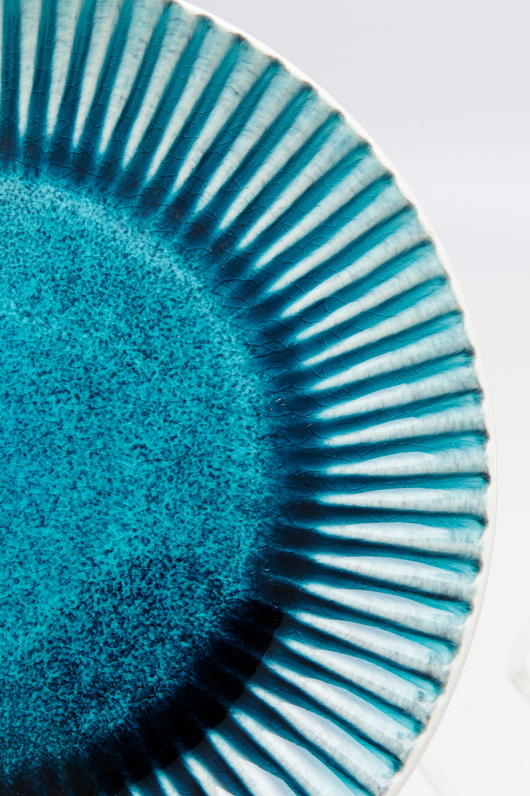 Teller KARE DESIGN "Azur", blau, H:3,3cm Ø:28,8cm, Steingut, Speiseteller, Teller, verschiedene Größen, aus Steingut