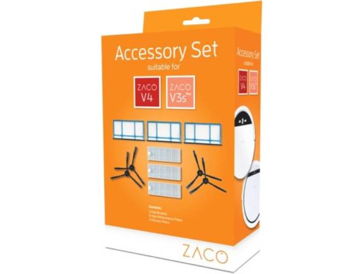 Zaco - Filtre Et Brosse Entretien Complet Brosses Filtres Robot Aspirateur V5s Pro