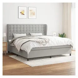 vidaXL, Boxspringbett, Leni Buttons (200 x 200 cm)