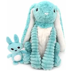 Les Déglingos Hasen-Mama mit Baby (24 cm)