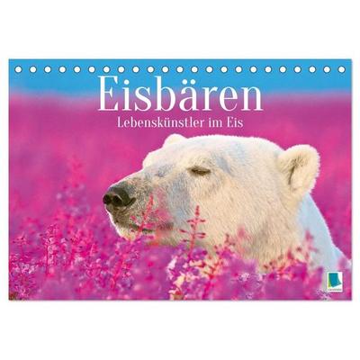 Eisbären: Lebenskünstler im Eis (Tischkalender 2027 DIN A5 quer), CALVENDO Monatskalender