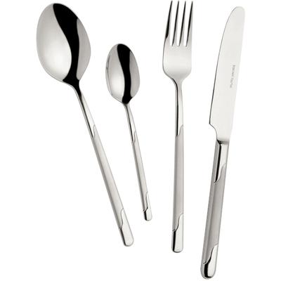 Besteck-Set MULEX "Seattle", silber (edelstahlfarben), 60 tlg., Edelstahl 18/0, Essbesteck-Sets, spülmaschinengeeignet