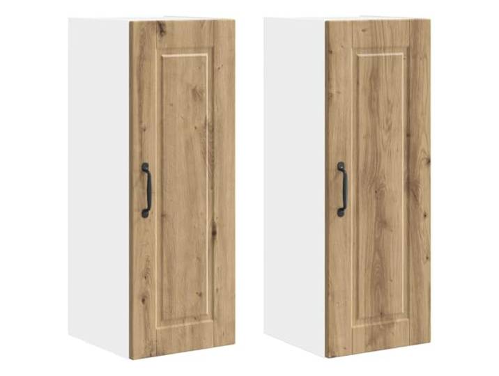 IBUQDDV Wandschrank Porto 2 STK. Artisan-Eiche Holzwerkstoff Küche, Innenbereich, Wandmontage, geräumige Fächer, Regalböden, Holzwerkstoff, moderne Optik