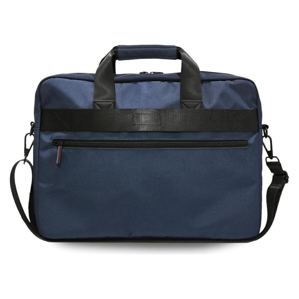 BMW Bag Nylom Pockets & Metal Logo 16" navy (16") (BMCB15PNYPOV)