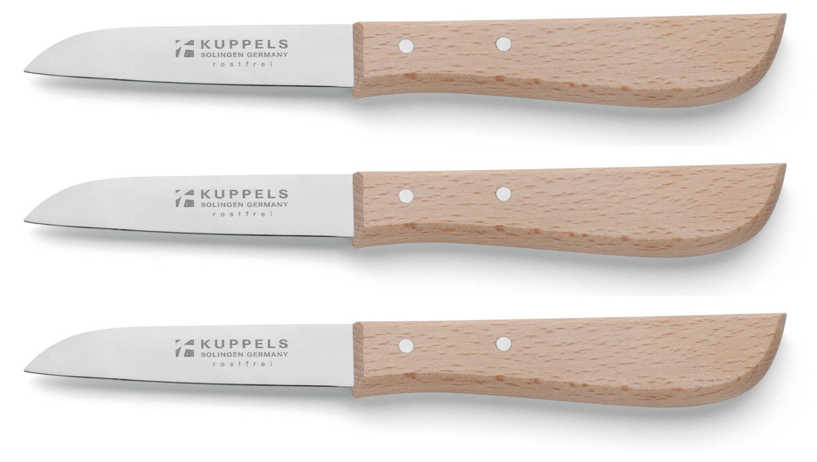 Kuppels 3-delige set keukenmessen GERMANY LINE
