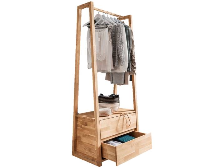 Garderobe Pham natur geölt Wildeiche B 85 T 60 H 190 cm