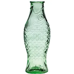 Karaffe Fish & Fish Serax Glas hellgrün, Designer Paola Navone, 10.5x29x7.5 cm