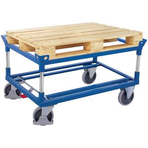 VARIOfit Paletten-Fahrgestell sw-870.506, 1210 x 1010 mm, TPE-Rollen, Tragkraft 500kg