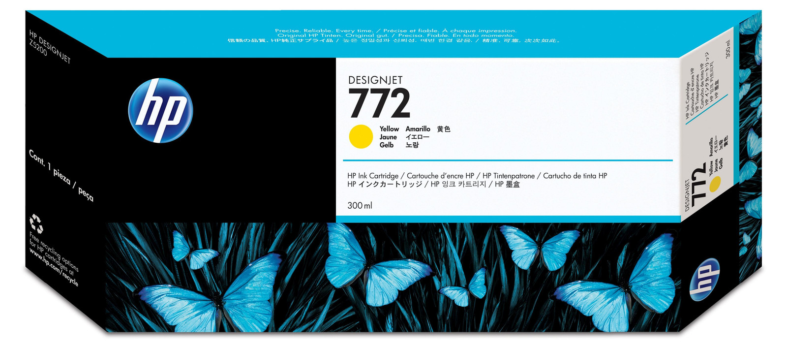 HP 772 inktpatroon - Geel