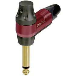 Neutrik 2 W Guitar Jack with Tone Control Ang, Audio Stecker, Rot