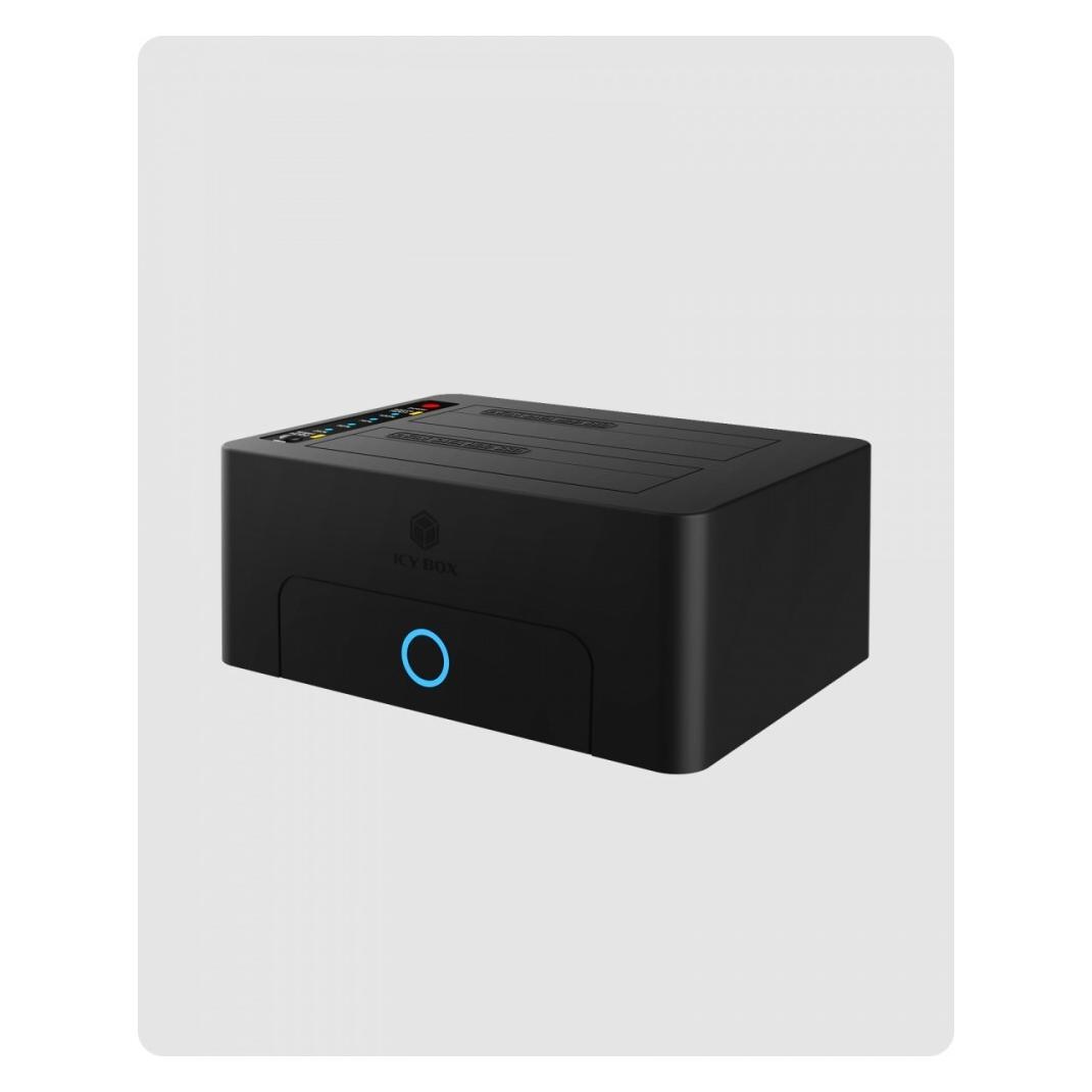 Icy Box Klon- und DockingStation für 2,5" oder 3,5" SATA Laufwerke,IB-1232CL-U3 (IB-1232CL-U3)
