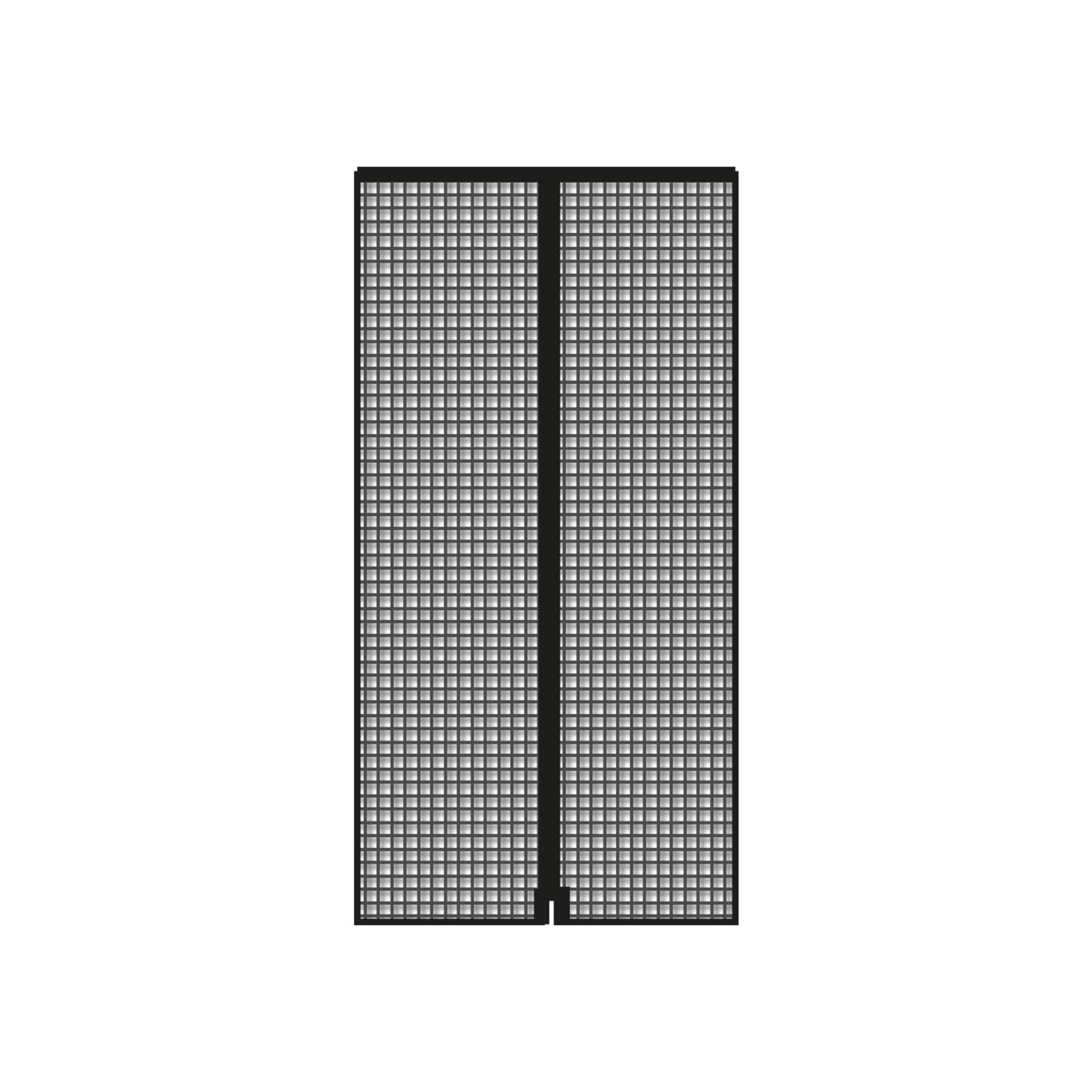 Schellenberg Fliegengitter-Magnetvorhang, 90 x 210 cm, anthrazit