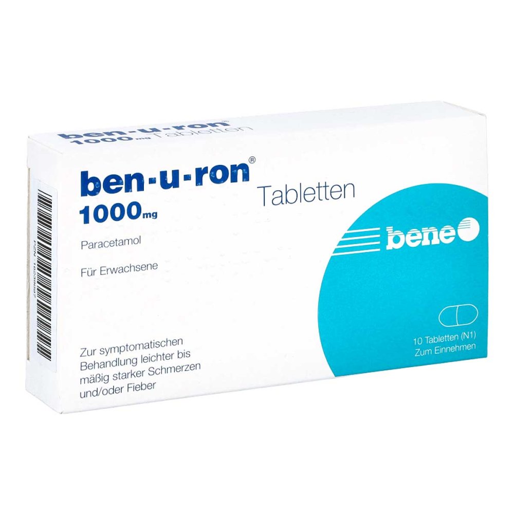 bene Arzneimittel GmbH Ben-u-ron 1.000 mg Tabletten 16239097