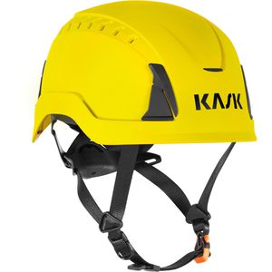 KASK Schutzhelm Primero Air, EN 397, EN 12492, EN 50365, mit 6-Punkt-System & Kinnriemen, Größe 52-63, gelb