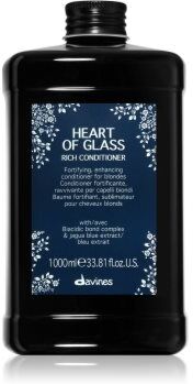 Davines Heart of Glass Rich Conditioner condicionador fortificante para cabelo loiro e grisalho 1000 ml. Heart of Glass Rich Conditioner