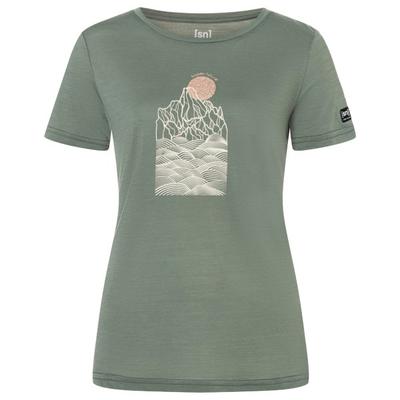 super.natural - Women's Preikestolen Cliffs Tee - Merinoshirt Gr XS grün