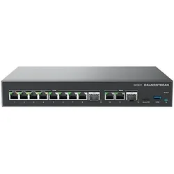 Grandstream Solution de convergence tout-en-un GCC6011 (10 Ports), Netzwerk Switch, Silber, Schwarz