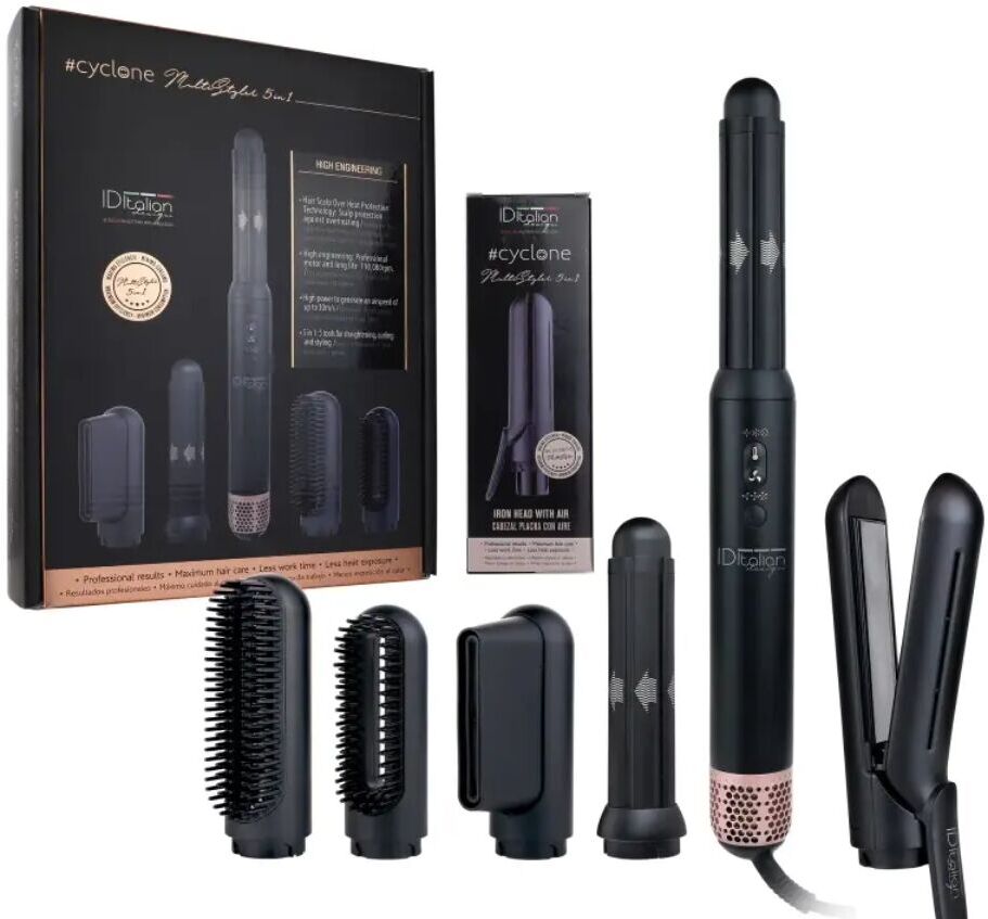 Italian Design Pack cyclone multistyler + nasadka prostująca   czarny - Refurbished