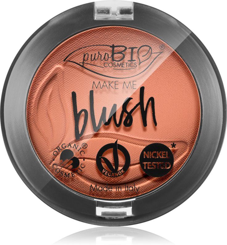 puroBIO Cosmetics Long-lasting Blush Long-Lasting Blusher shade 02 Matte Coral Pink 5.2 g