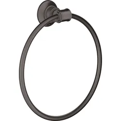 hansgrohe AXOR Montreux Handtuchring, 42021340, Farbe: Brushed Black Chrome