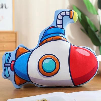Inspire Curations Cartoon Vehicle Plush Hug Pillow (Police Car, Fire Truck, Excavator) submarine