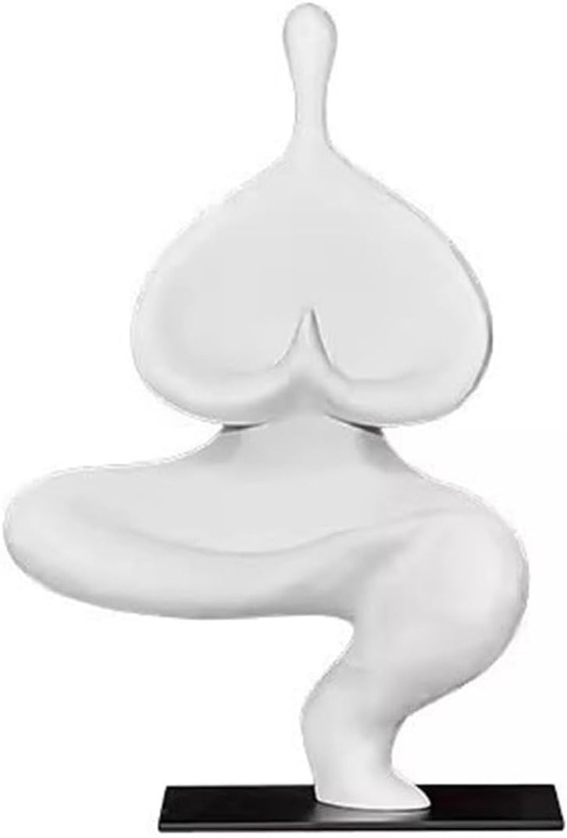 Abstracte Figuur Ornament Yoga Beeldje voor Woonkamer Decoratie Hoogte: 31 cm