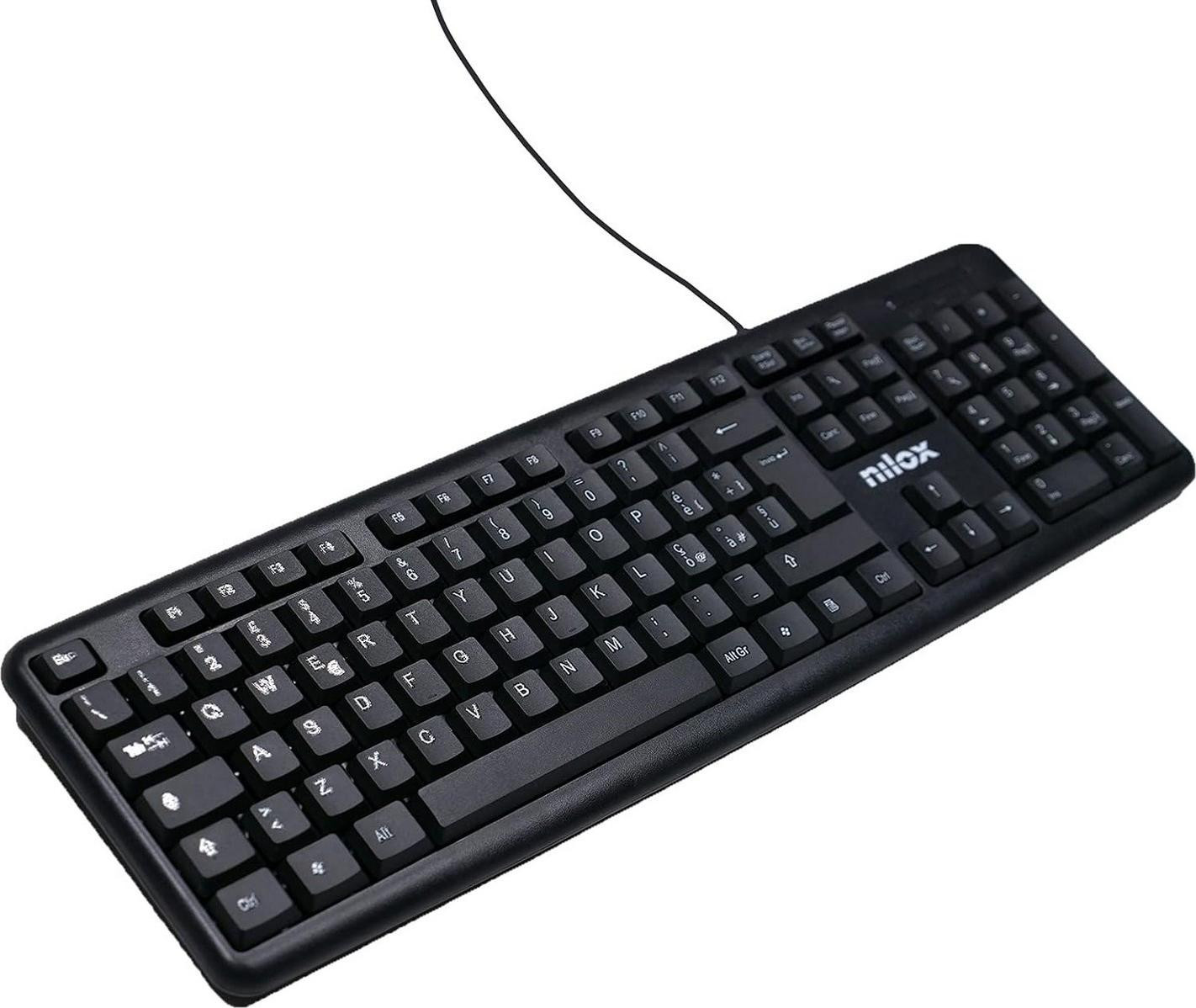 Compact USB-klavier Nilox KT50U, zwart