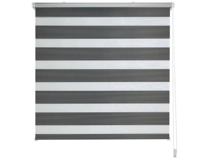 Doppelrollo BRUNO BANANI KIAN Gr. 3, grau (dunkelgrau), B:60cm H:150cm, Polyester, Rollos, Doppelrollo, Klemmfix Doppelrollo- NEUHEIT