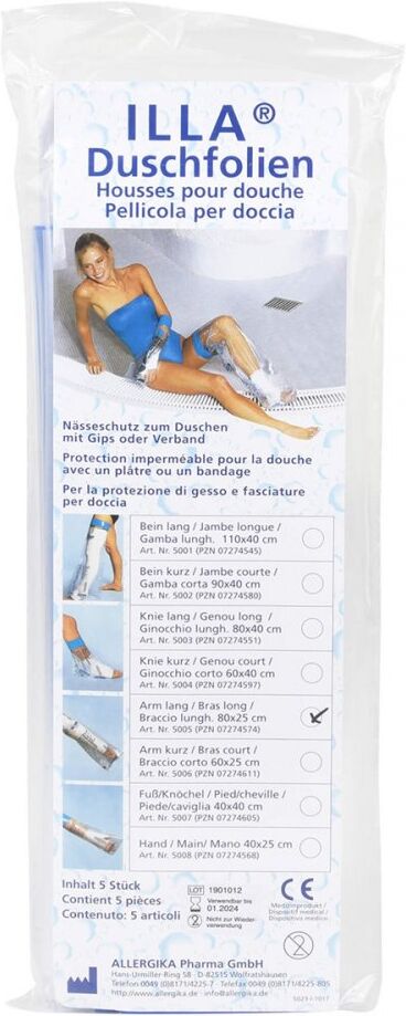 Duschfolien Arm lang 80 cm