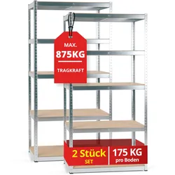 Stagecaptain Heavyrack Lagerregal Holzböden, max. 875 kg 2x Set