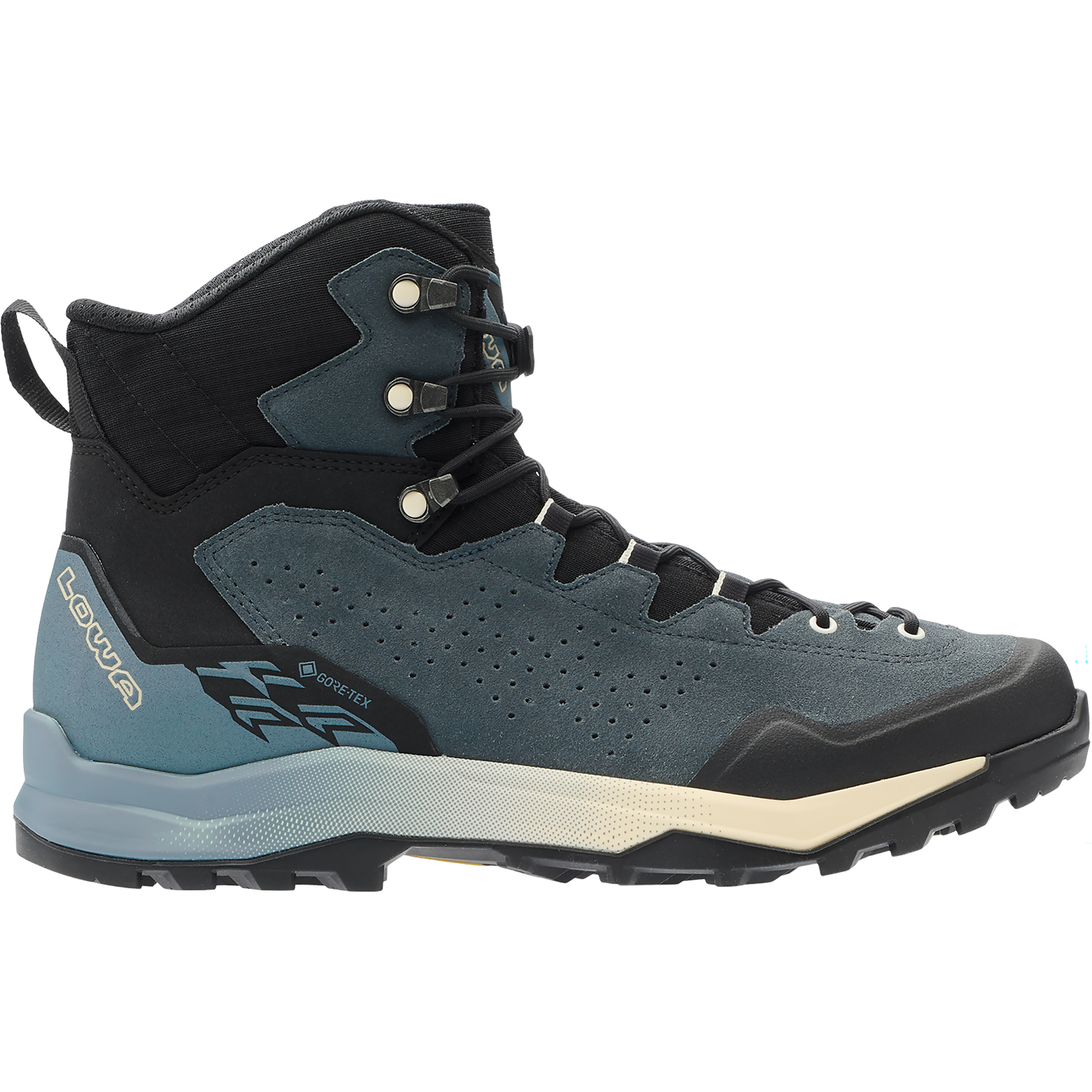 Lowa Explorer GTX Mid Herren Wanderschuhe blau Größe 44 Camping Wasserdicht