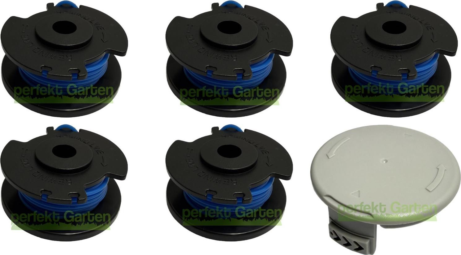 Ryobi 5 spoelen en afdekking voor RY 18LT23A, 18LTX33, 18LTX38, 24000, RAC124, 211-515