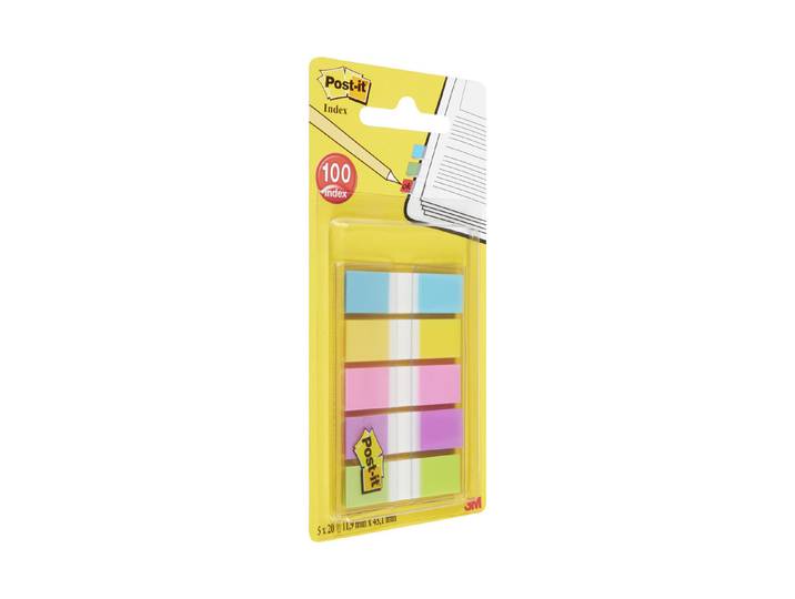 Post-it 6835Cb Index Mini assortiert 119 x 432 mm 5 x 20 Haftstreifen