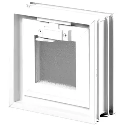 Glassblocks Lüftungsfenster Weiß Kunststoff GBMR1919