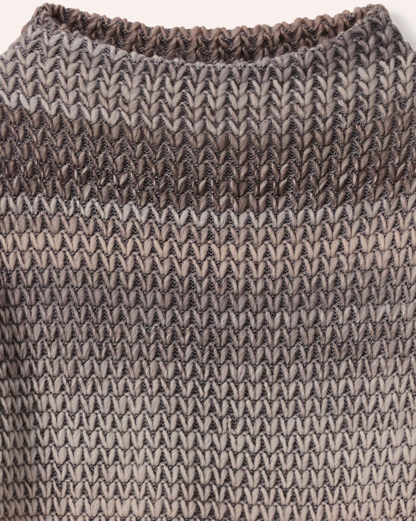 Walbusch Grobstrick-Pullover Farbverlauf, , Farbe Beige, 36, hergestellt in Europa Baumwollmix Damen