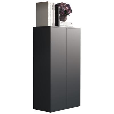 Kommode VCM "Holz Kommode Sideboard Anrichte Dalosa 3 Drehtüren", schwarz (anthrazit), B:60cm T:32cm, Sideboards, Kommode