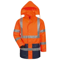 Warnschutz-Parka 2-in-1 "ALEXANDER" orange/marine - 4XL