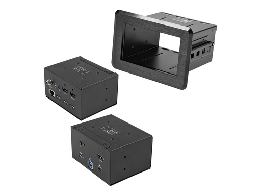 StarTech.com Dockingstation für Konferenzräume - Universelles Laptop Dock - 4K HDMI, 60W PD, USB Hub, GbE, Audio In-Table Connectivity Box für Huddle/Boardroom Collaboration Space (KITBZDOCK) (KITBZDOCK)
