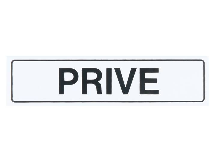 Schild Privée 20 × 5 × 0.4 cm
