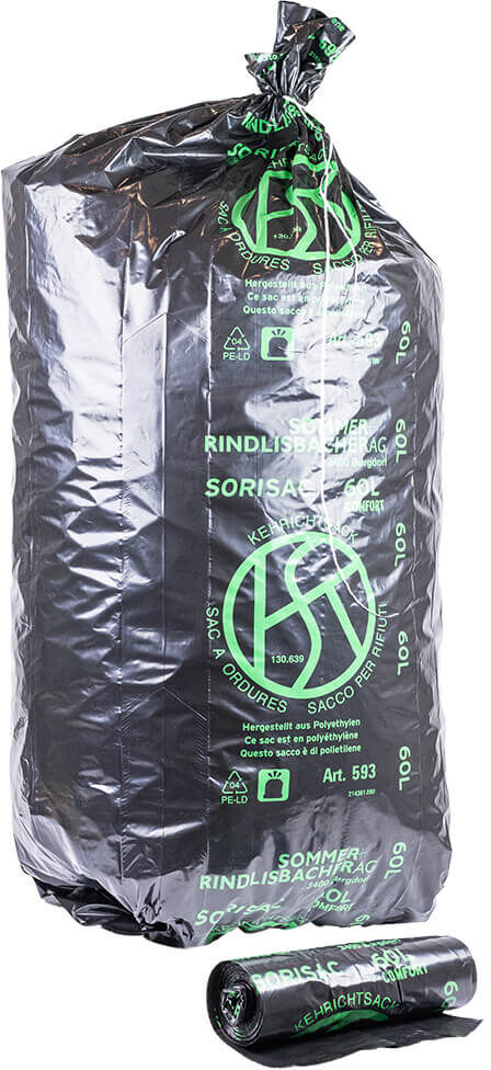 aXpel Kehrichtsäcke SORISAC 35ltr. grau-opak