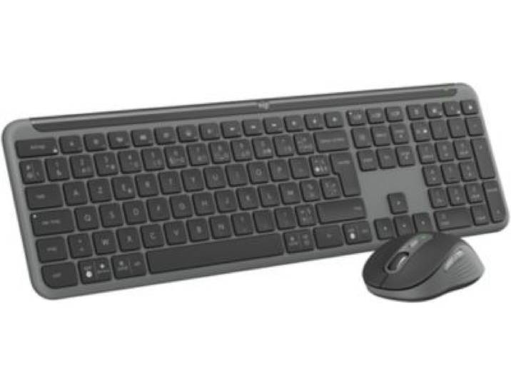 Logitech - Clavier + Souris Mk950 Signature Slim Bluetooth Graphite