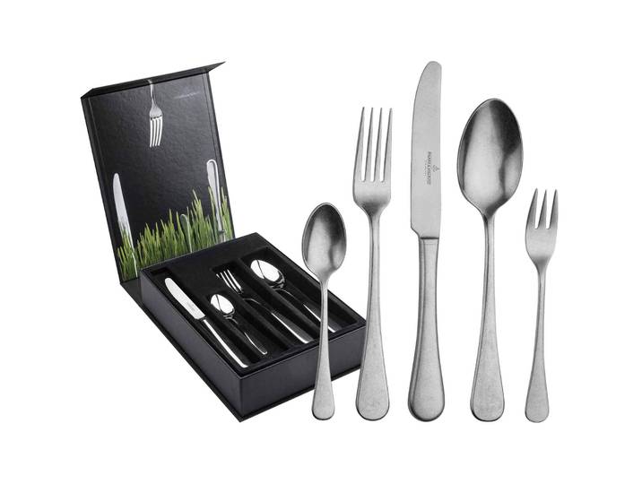 Besteck-Set Tafelbesteck inkl. Besteckbox Landhaus Vintage 30er Set silber , silber, 30, PICARD & WIELPÜTZ SOLINGEN, Essbesteck-Sets, Spülmaschinengeeignet