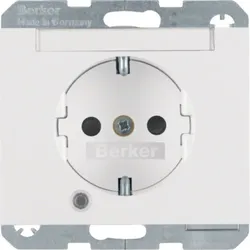 Berker SCHUKO-Steckdose pws/gl 41107009