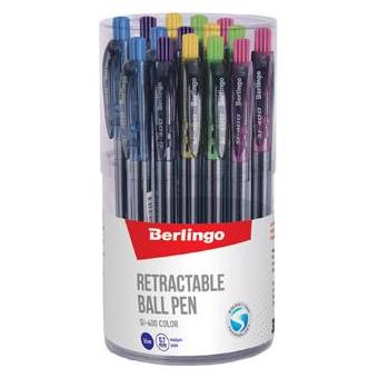 Berlingo atomatischer Kugelschreiber kugelig, blau, 30stk, 0.7mm, SI-400 COLOR (30x) (46989315)