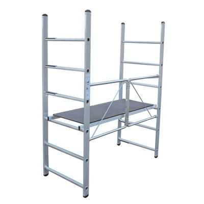 Klappgerüst KRAUSE "CORDA", grau (aluminiumfarben), L:125cm, Aluminium, Gerüste, Leicht zu transportieren