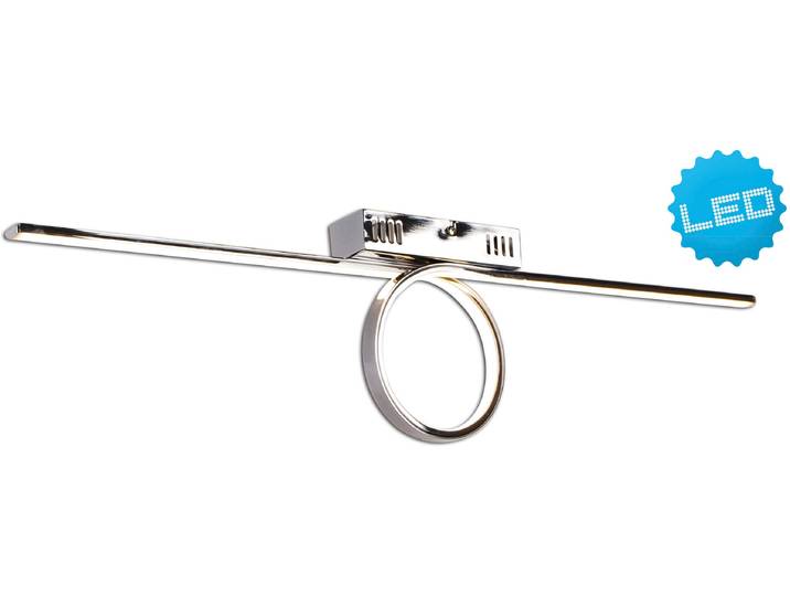 NÄVE LED Deckenleuchte Loop , silber (chrome), Ø 18,5cm H: 18,5cm, 1 Stk., Leuchten, modernes Design; incl. Trafo, LED Deckenleuchte